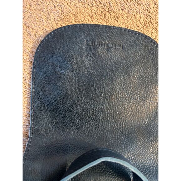 Portland Leather Bucket Backpack Boreal Blue Color